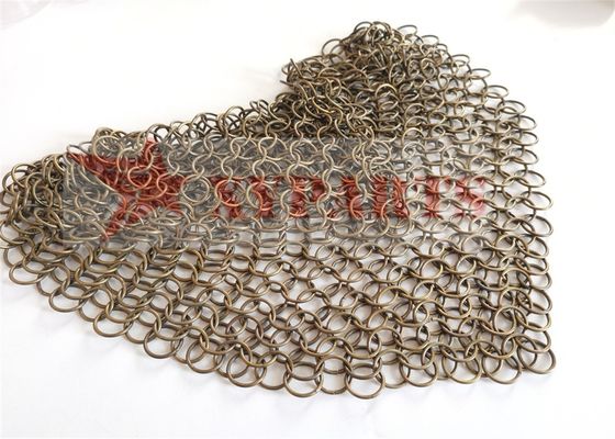Mặt tiền lưới vòng hàn đồng hoàn thiện PVD