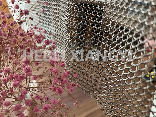 S W Model Đồng Chainmail Ring Mesh Rèm để trang trí Ngăn chia phòng