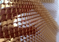 Rèm cửa lưới kim loại cuộn nhôm Anodized Màu vàng được sử dụng để trang trí kiến ​​trúc