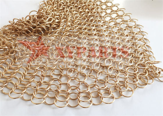 Mặt tiền lưới vòng hàn đồng hoàn thiện PVD
