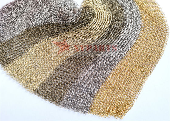 Mặt tiền lưới vòng hàn đồng hoàn thiện PVD