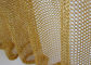 Chain Mail Weave Round Rings Metal Mesh Curtain Interior Design For Light Partitioning